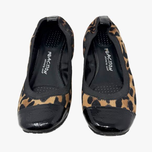 Kenneth Cole Reaction Blink Wink Driving Moc Flats Womens 8.5 M Leopard Print - Picture 4 of 16